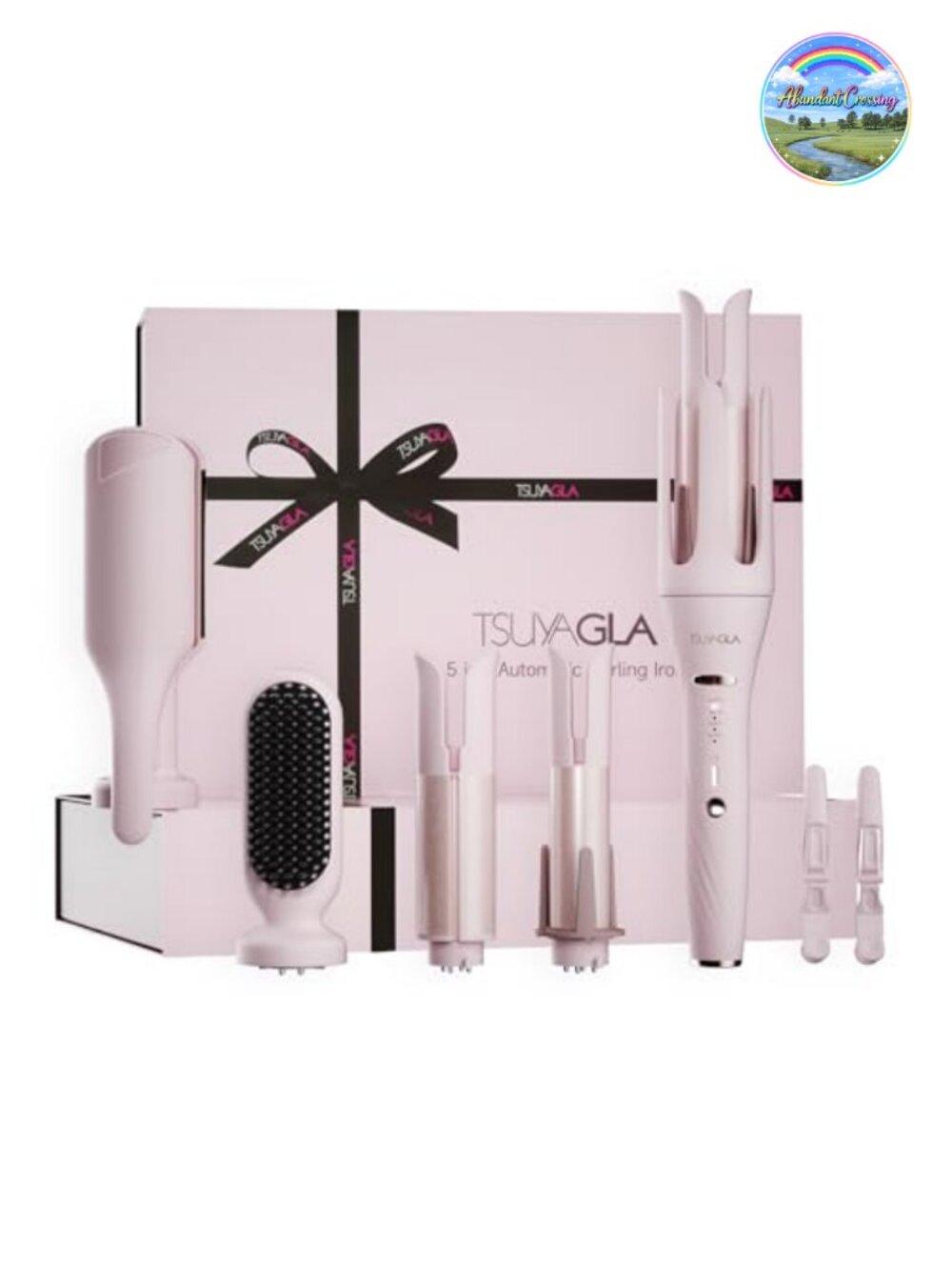 5 in 1 Automatic Curling Iron Set with 3 Interchangeable Barrels